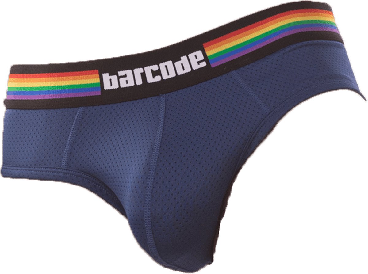 Barcode Berlin Pride Brief Navy - MAAT XL - Heren Ondergoed - Slip voor Man - Mannen Slip