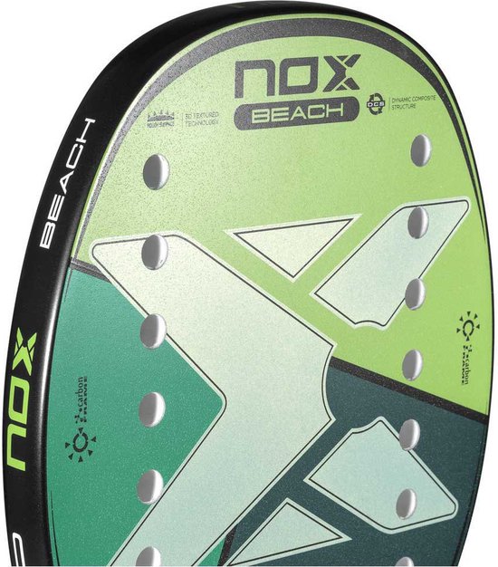 Nox Advanced Sand Green Strandtennisracket Groen - Nox
