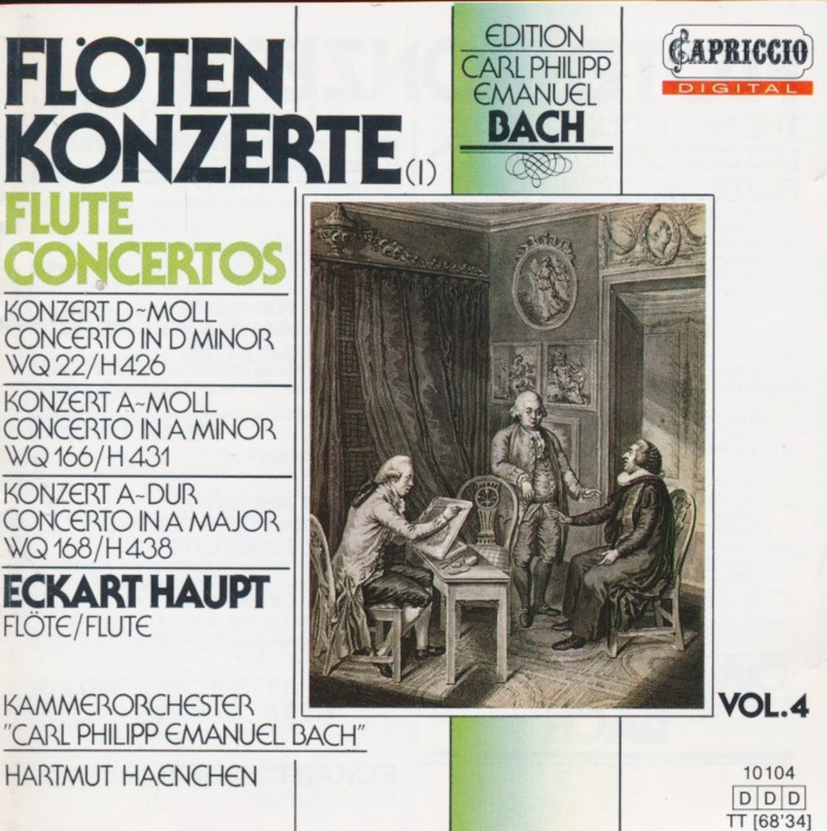 C.P.E. Bach: Flute Concertos, Vol.1