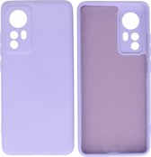 Fashion Backcover Telefoonhoesje - Color Hoesje - Geschikt voor de Xiaomi 12 - Paars