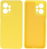 Fashion Backcover Telefoonhoesje - Color Hoesje - Geschikt voor de Xiaomi Redmi Note 12 4G - Geel