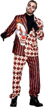 Wilbers & Wilbers - Monster & Griezel Kostuum - Penny The Wise Clown - Man - Rood, Wit / Beige - Medium - Halloween - Verkleedkleding