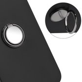 Motorola Moto G73 Hoesje met Magnetische Kickstand Ring Zwart