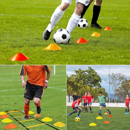 Ensemble d'entraînement de football, accessoires d'entraînement de football  - Échelle