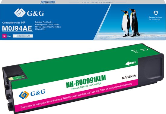 G&G Huismerk inktcartridge Alternatief voor HP 991X magenta hoge capaciteit  | bol.com