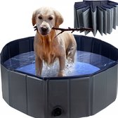 QualiPro Piscine pour chien pliable pour le jardin 100x30cm - Piscine pour chien - Bain pour chien - Fort - Refroidissement