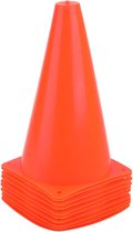MJ Sports Premium Cones Set - Bonnets d'entraînement - Voetbal - Set de 10 - 23 cm - Oranje