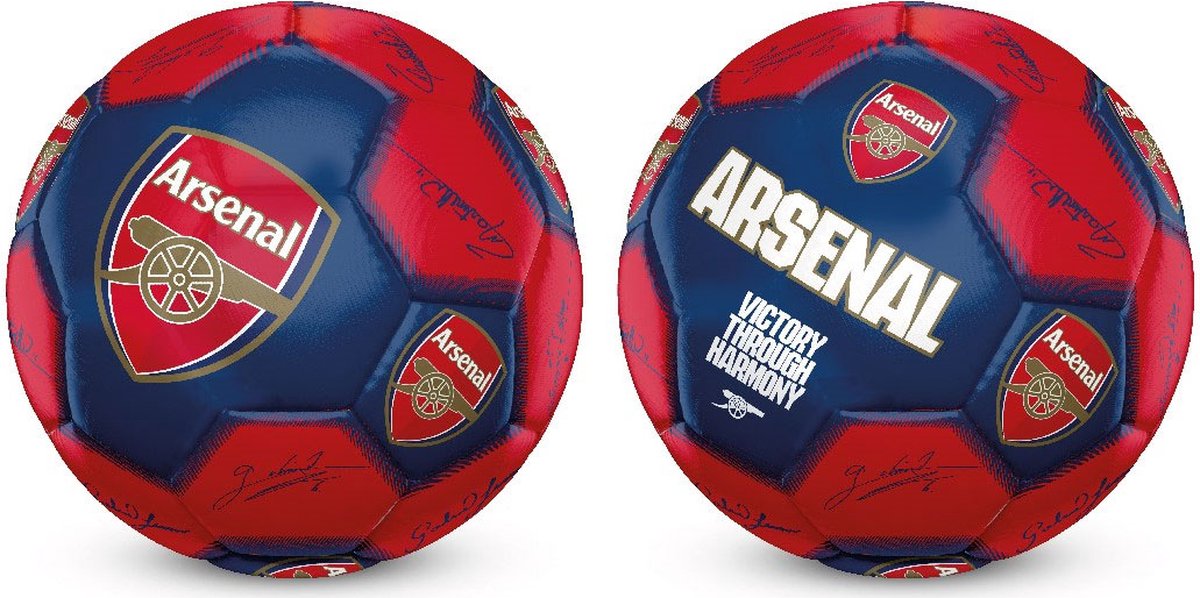 Arsenal FC - voetbal met handtekeningen - maat 5