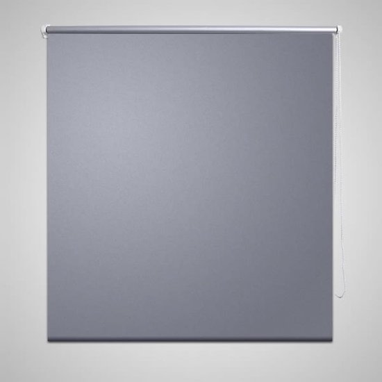 vidaXL - Rolgordijn - verduisterend - 140 - x - 230 - cm - grijs