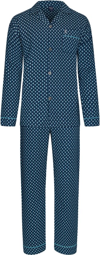 Robson - Heren Pyjama set Philip - Blauw - Katoen - Maat 48
