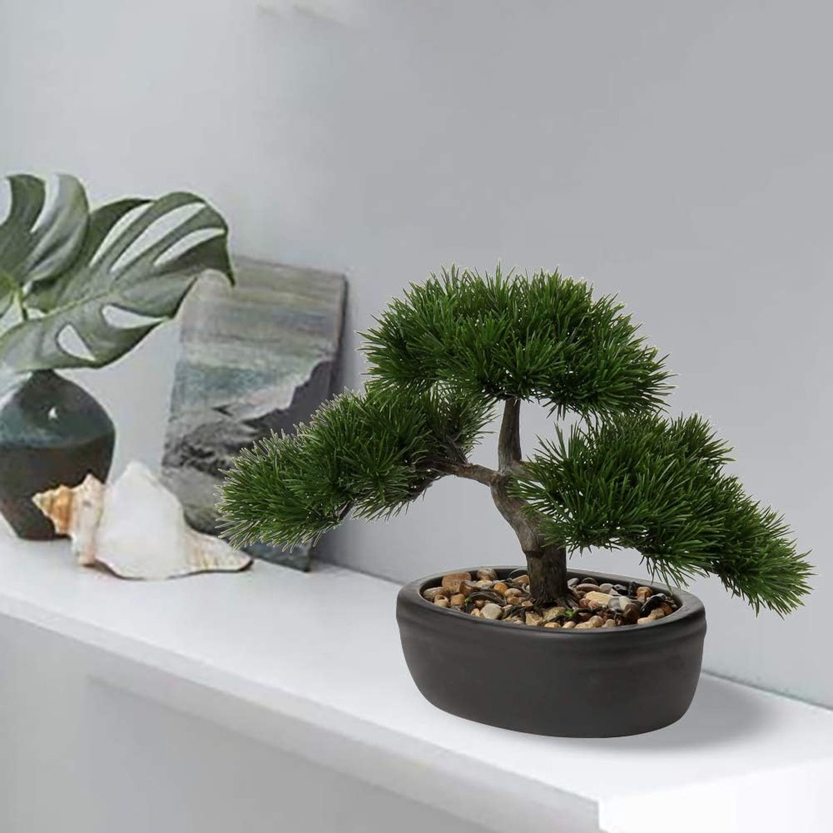 Kunstbonsai Kunstmatige Plant Kunstboom Bonsai Ceder Pine Podocarpus  Plastic Plant... | bol | Kunstbonsai