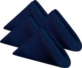 Doekservetten [24 Pak, Blauw] 43x43cm, 100% Polyester Diner Servetten met Omzoomde Randen, Wasbare Servetten Ideaal voor Partijen, Bruiloften en Diners