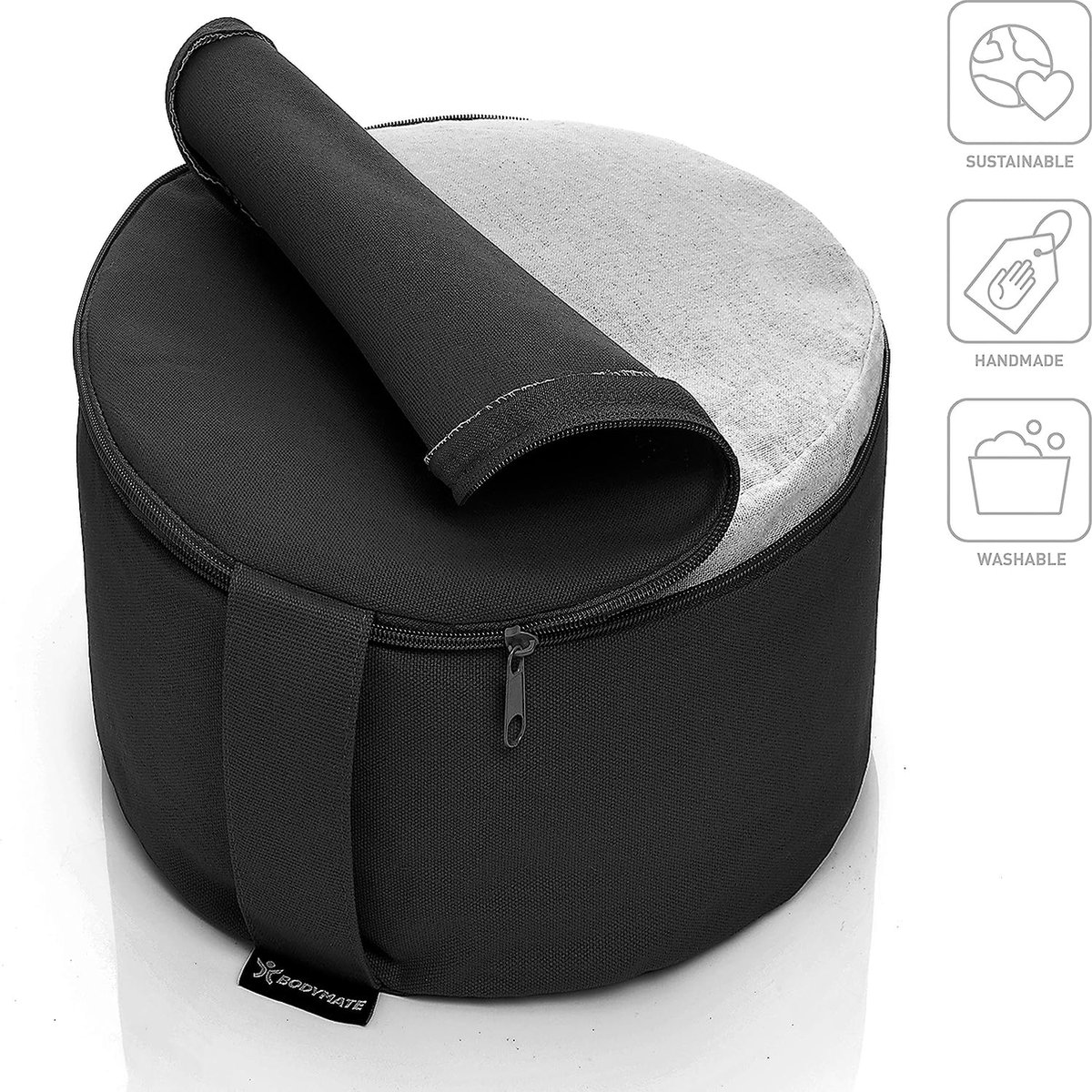 YogaStyles Meditatiekussen organic Rondo roze