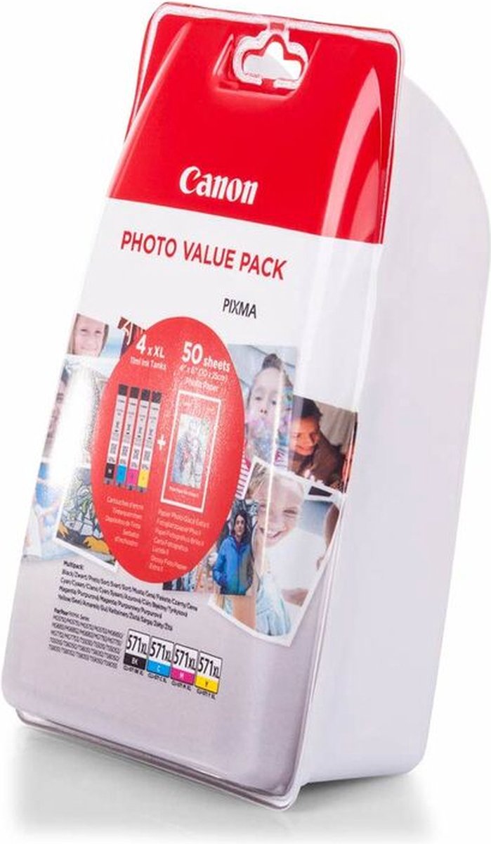 Pack de 5 cartouches compatible Canon Multipack  PGI570PGBK/CLI571C/CLI571M/CLI571Y/CLI571BK