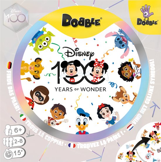 Dobble Disney 100 Years of Wonder - Kaartspel, Games