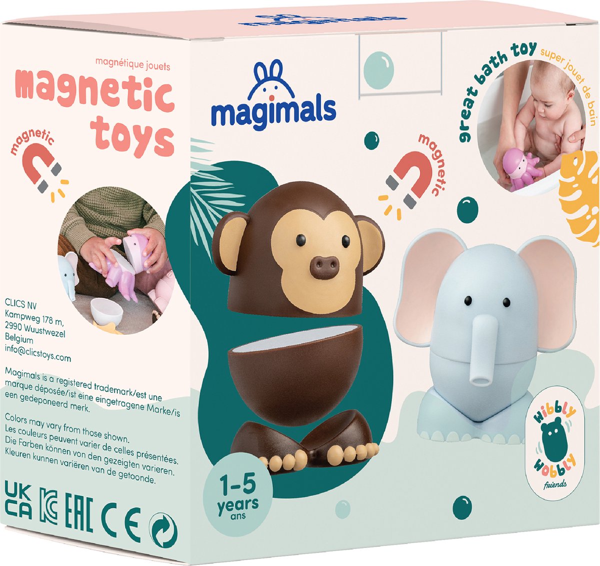 Magimals Wibbly Wobbly Safari |magnetisch speelgoed| baby speelgoed| speelgoed 1 jaar/2jaar/3jaar| speelgoed jongens en meisjes| badspeelgoed| dierenspeelgoed — afbeelding 10