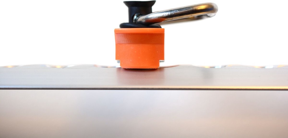 U Schiene Edelstahl Quattro-Stud-Fitting Endbeschlag Für Airlineschiene – 4000 DaN, Klappbar | NTG Qualität, Made In Germany Airlineschiene Endbeschlag Klappbar