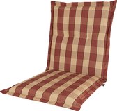 Kopu® Country Red Low Back - Coussin de jardin confortable - Rouge
