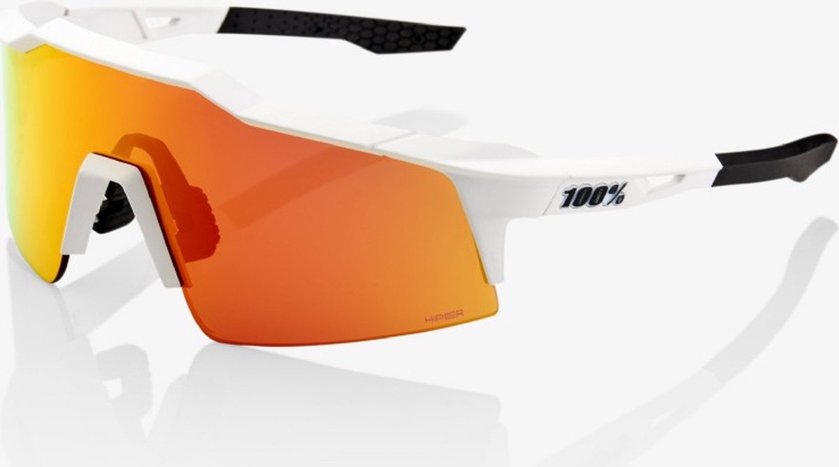 100% Speedcraft SL Soft Tact Off White/ HiPER Red Multilayer Mirror Lens + Clear Lens - 61002-010-43