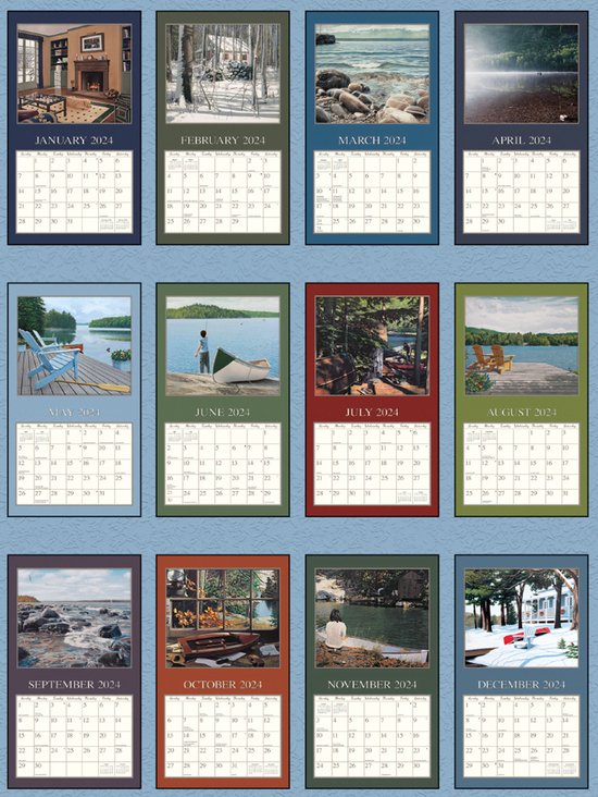 Cottage Country Kalender 2024 LANG bol