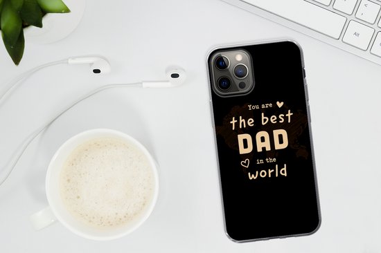 Coque iPhone 12 Pro Max - Cadeaux Homme - Vaderdag - Proverbes - Coque de téléphone en Siliconen