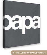 Toile Peinture Cadeau Homme - Papa - Marbre - 20x20 cm - Décoration murale