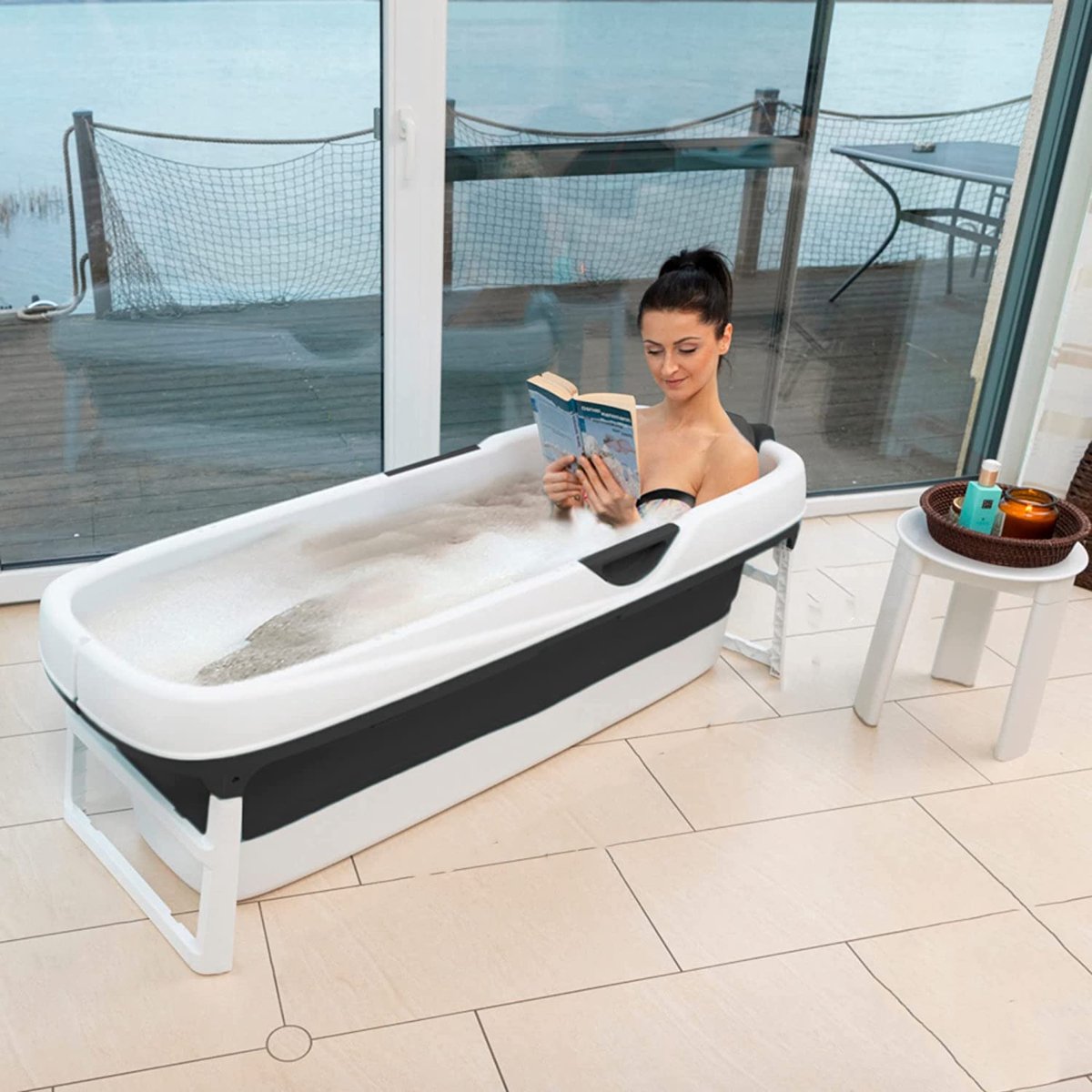 Alora Opvouwbaar Bad Bath Bucket Zitbad Inklapbaar Bad