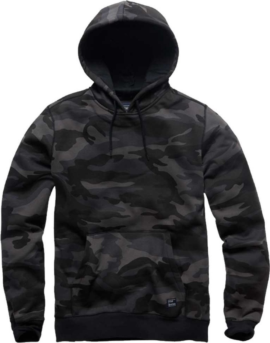 Vintage Industries Derby Hoodie Sweater Heren Dark Camo
