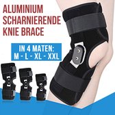 Allernieuwste.nl® Scharnierende Knie Brace M - Orthopedische Kniebandage met Scharnier - Knieband - ZWART - Maat M