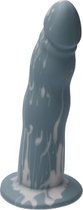 Ylva & Dite - Anteros - Realistische Siliconen dildo met zuignap - Voor mannen, vrouwen of samen - Handgemaakt in Holland - Grey / Skin