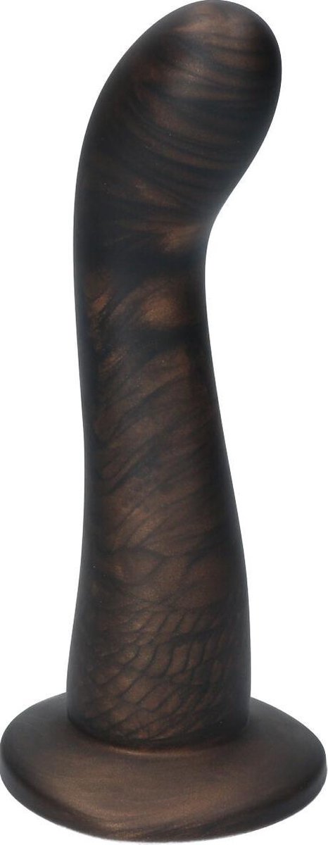 Goedkoopste Ylva & Dite - Swan - Siliconen G-spot / Anale dildo - Made in Holland - Kastanje Bruin Metallic