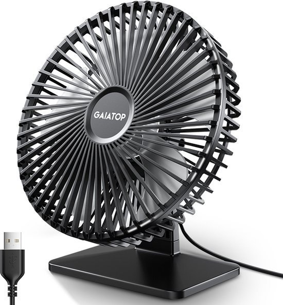 ADAAMS USB Desk Fan 90° Rotation Adjustment Portable Cooling Fan 4 ...