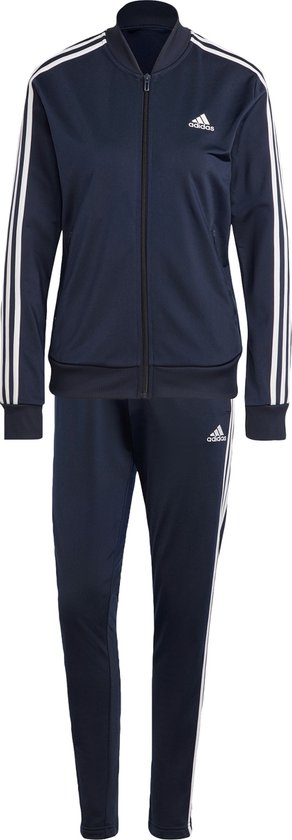 adidas Sportswear Essentials 3-Stripes Trainingspak - Dames - Blauw- M