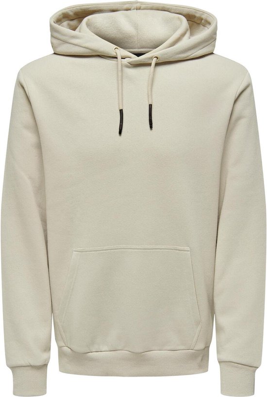 Only & Sons Pull Onsceres Sweat à capuche Noos 22018685 Silver Lining Taille Homme - XS