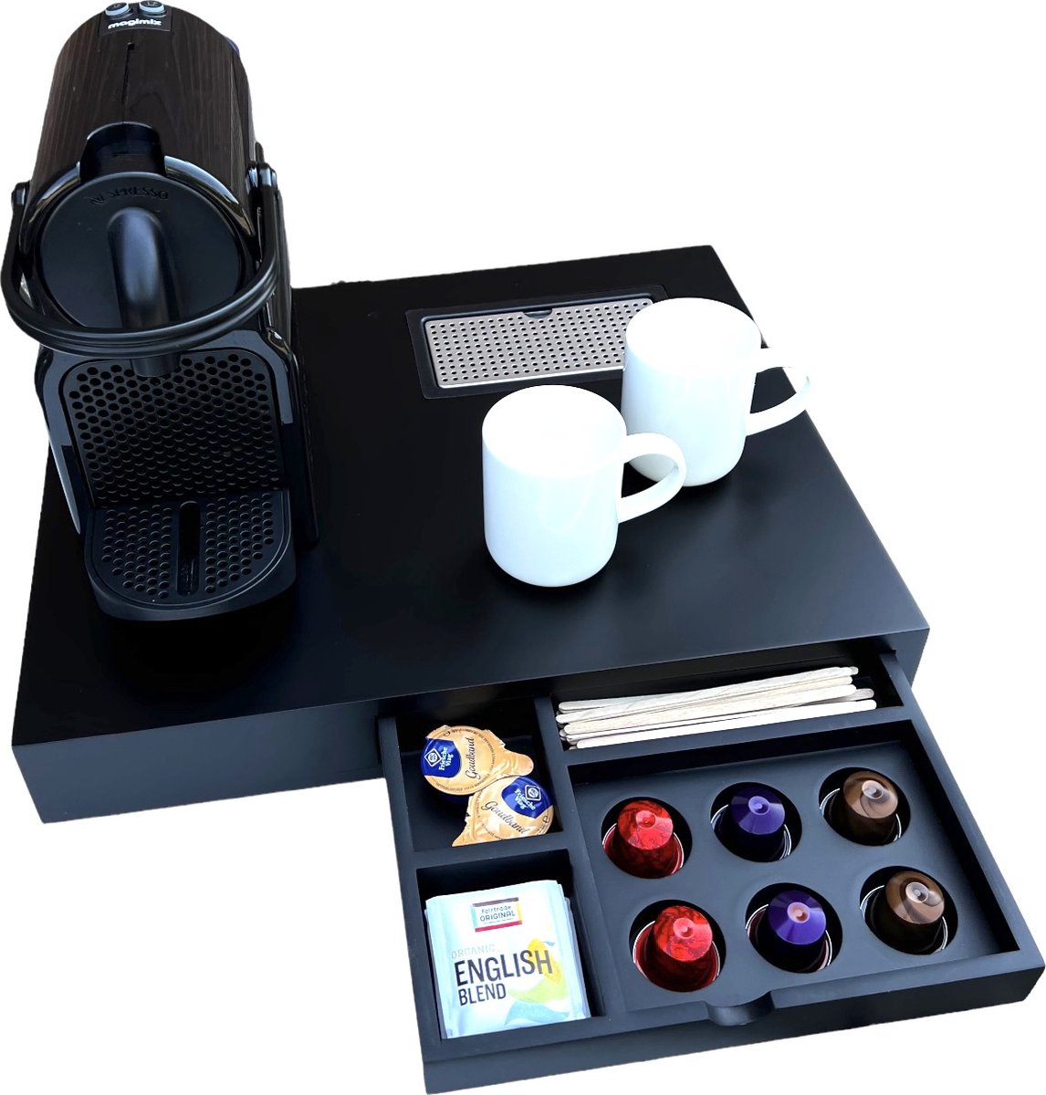 Acryl Magnetic Coffee Pod Holder für Nespresso Original Line Freistehender Kühls