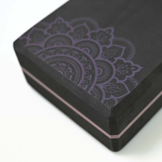 Love Generation - Foam Yogablok - Mandala - Blessed Black van Love Generation — afbeelding 4