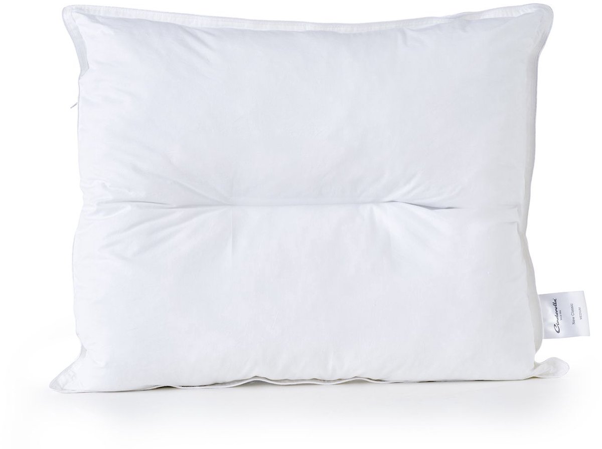 Cinderella New Classic Firm Hoofdkussen - Stevig - Polyester Vulling - Katoenen Tijk - 70x60 cm