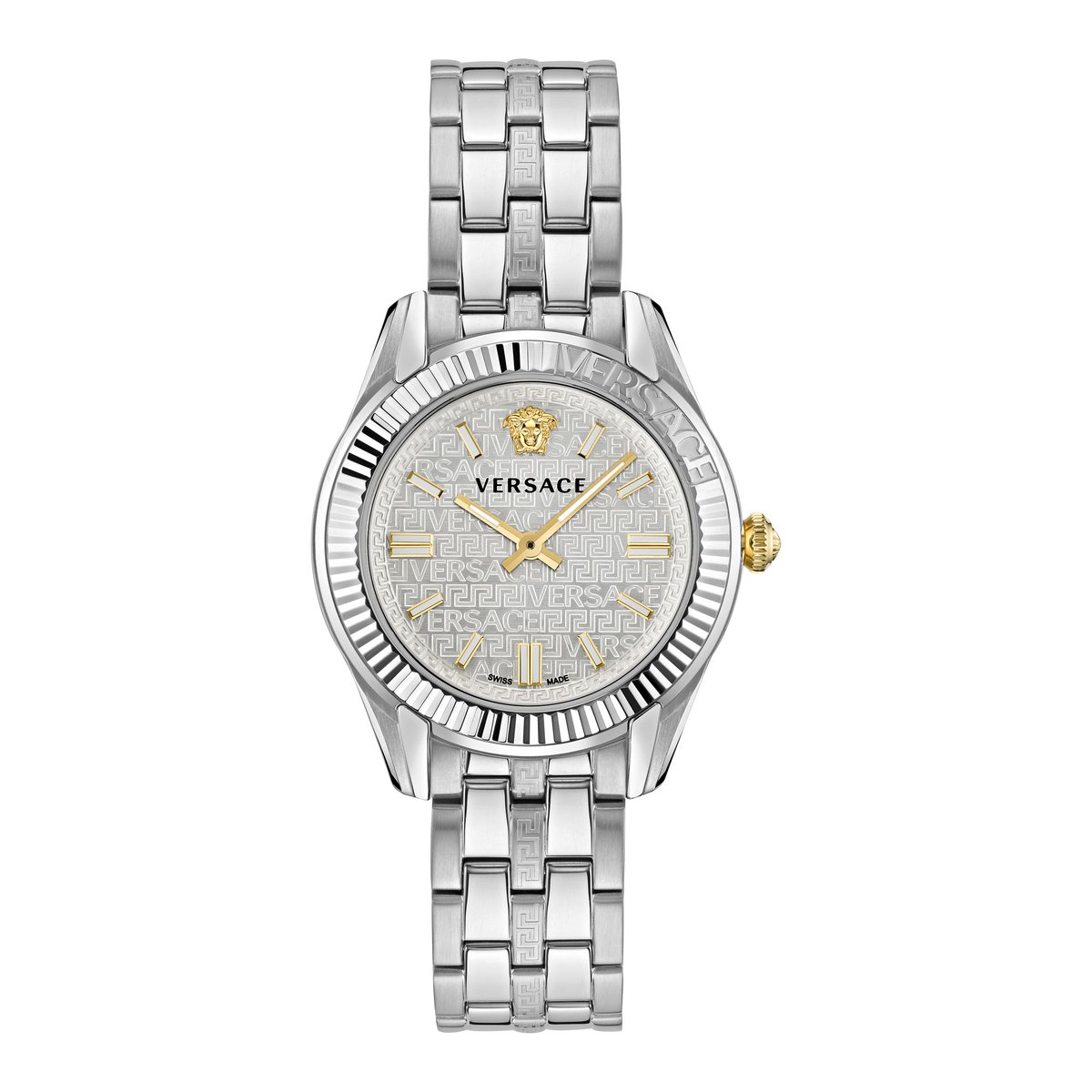 Versace Greca Time VE6C00323 Horloge - Staal - Zilverkleurig - Ø 35 mm