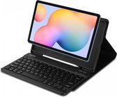 Buddi Zuna Hoes met Toetsenbord Geschikt voor Samsung Galaxy Tab S6 Lite | Beschermhoes | Bluetooth 5.0 | met Penhouder | Magnetisch Uitneembaar Keyboard | Book Case met Standaard | Zwart