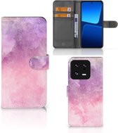 Telefoonhoesje Xiaomi 13 Pro Flipcase Pink Purple Paint