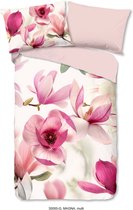 Good Morning Dekbedovertrek "magnolia bloemen" - Multi - (200x200/220 cm) - Katoen