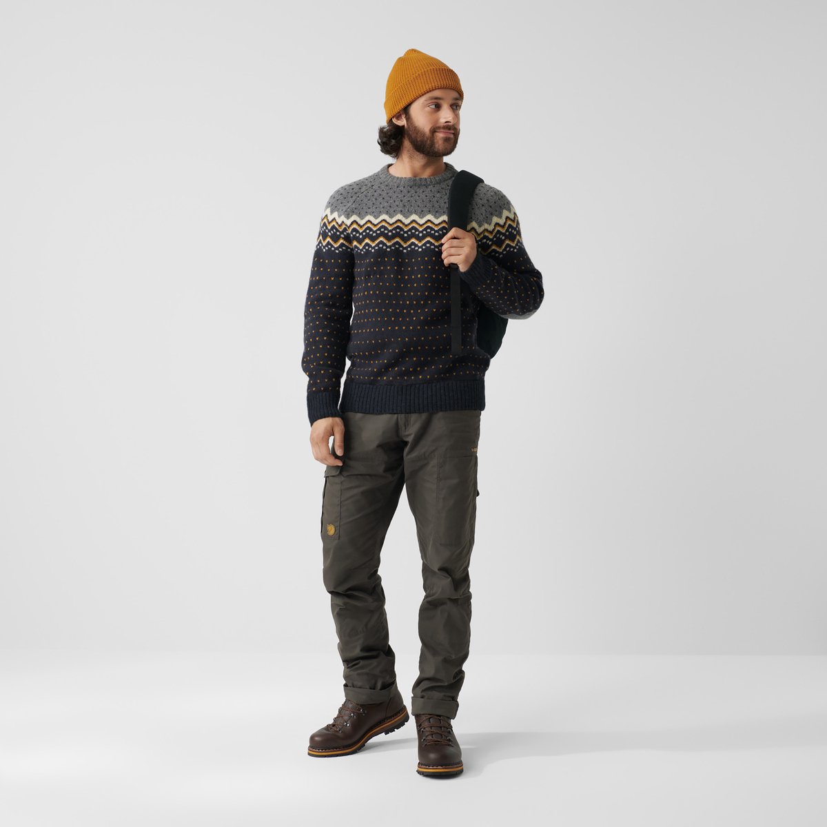 Fjallraven Övik Knit Sweater M Trui Heren