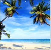 Toile de jardin Palmiers - Plage - Mer - 100x100 cm