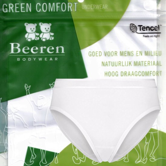 Beeren Green Comfort tencel | dames maxi slip | MAAT XL | wit