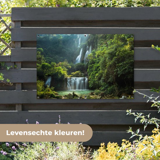 Affiche de jardin Cascade - Thaïlande - Jungle - 120x80 cm - Jardin