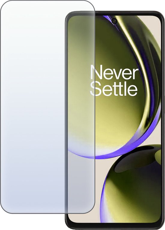 Transparante screenprotector op een OnePlus.