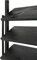 Flex fence draaibare lamellen - 165 cm - zwart RVS - 2 stuks