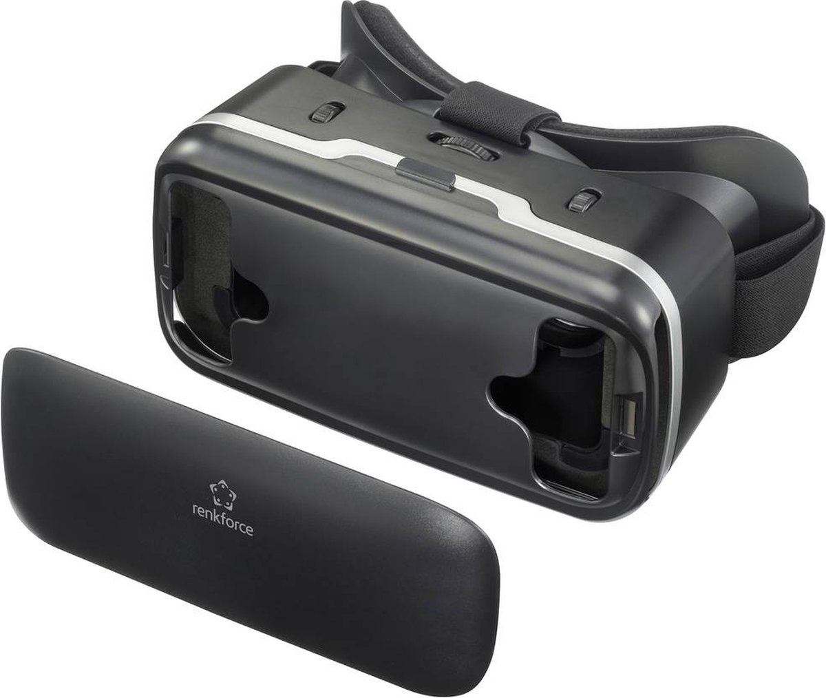 Casque Realite Virtuelle avec Manette, Lunettes Virtuelles avec Sangle  Élastique Réglable pour Films 3D Jeux Vidéo, Casque VR Smartphone pour 4,7  à