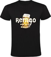 Ik ben Remco, waar blijft mijn bier Heren T-shirt - cafe - kroeg - feest - festival - zuipen - drank - alcohol