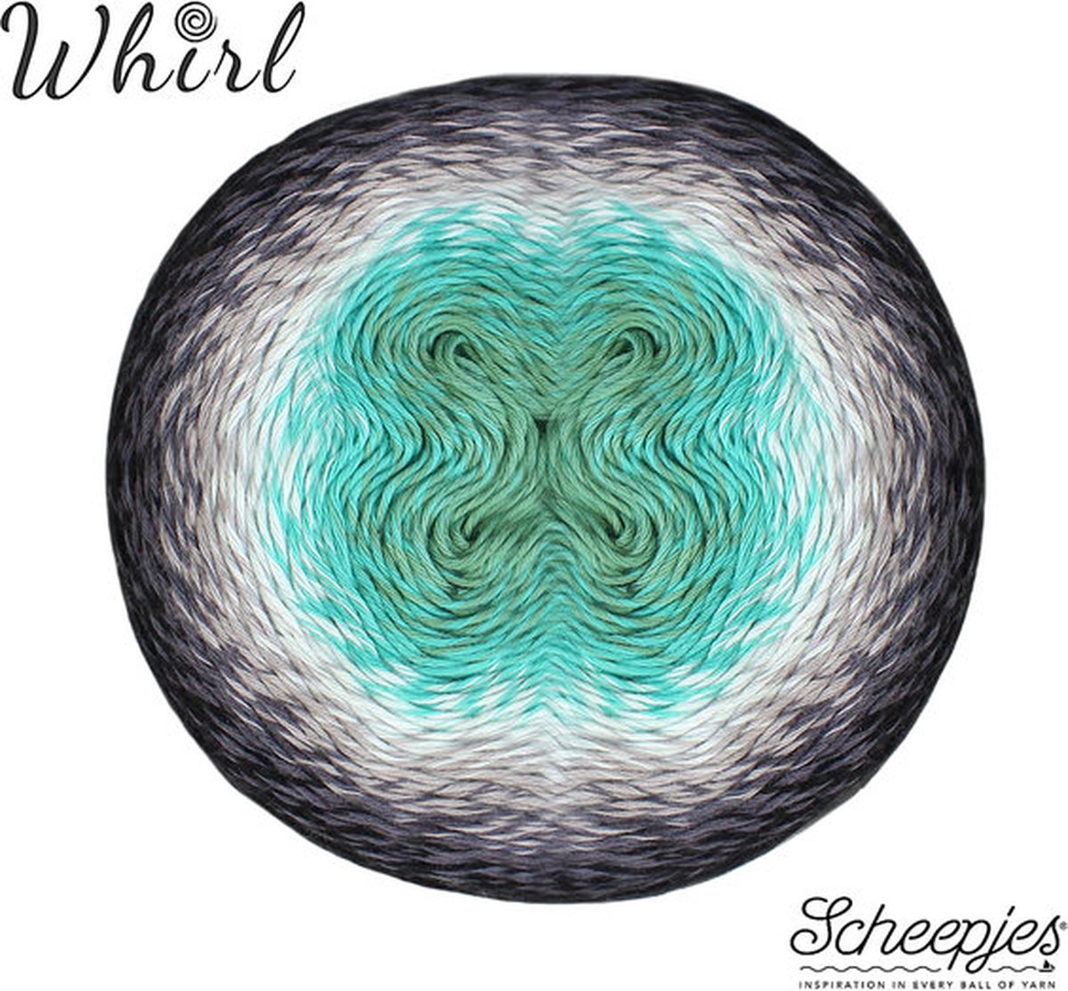 Scheepjes Whirl 785 Minty Black Velvet